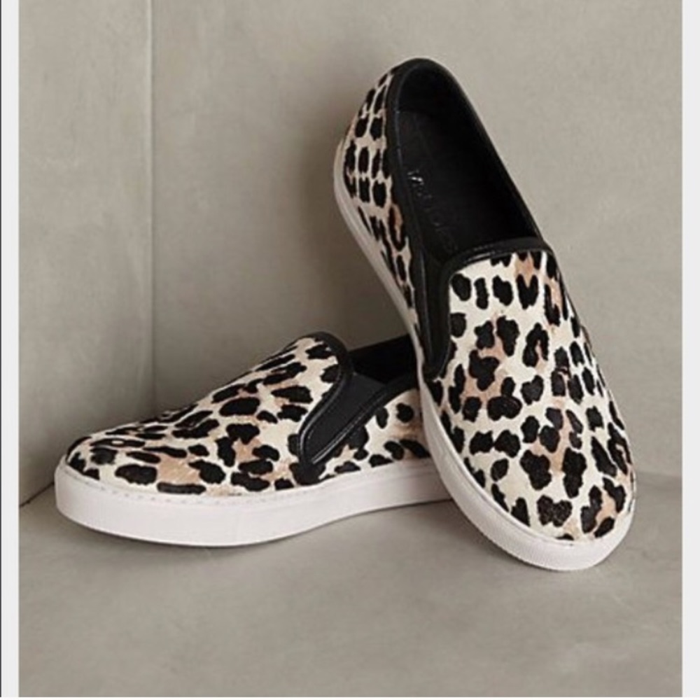 Anthropologie J Slides leopard print slip on